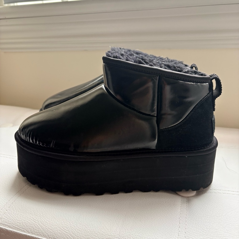 UGG Black Platform Winter Boots